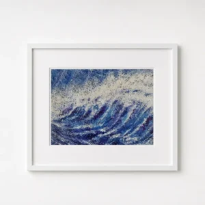 the big wave | original scottish coastal acrylic painting